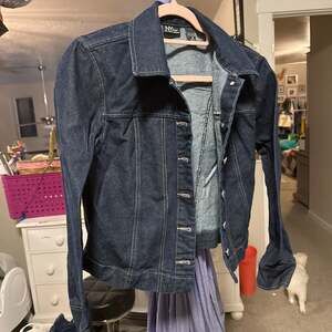 New York & Company Women's Blue Jean Jacket